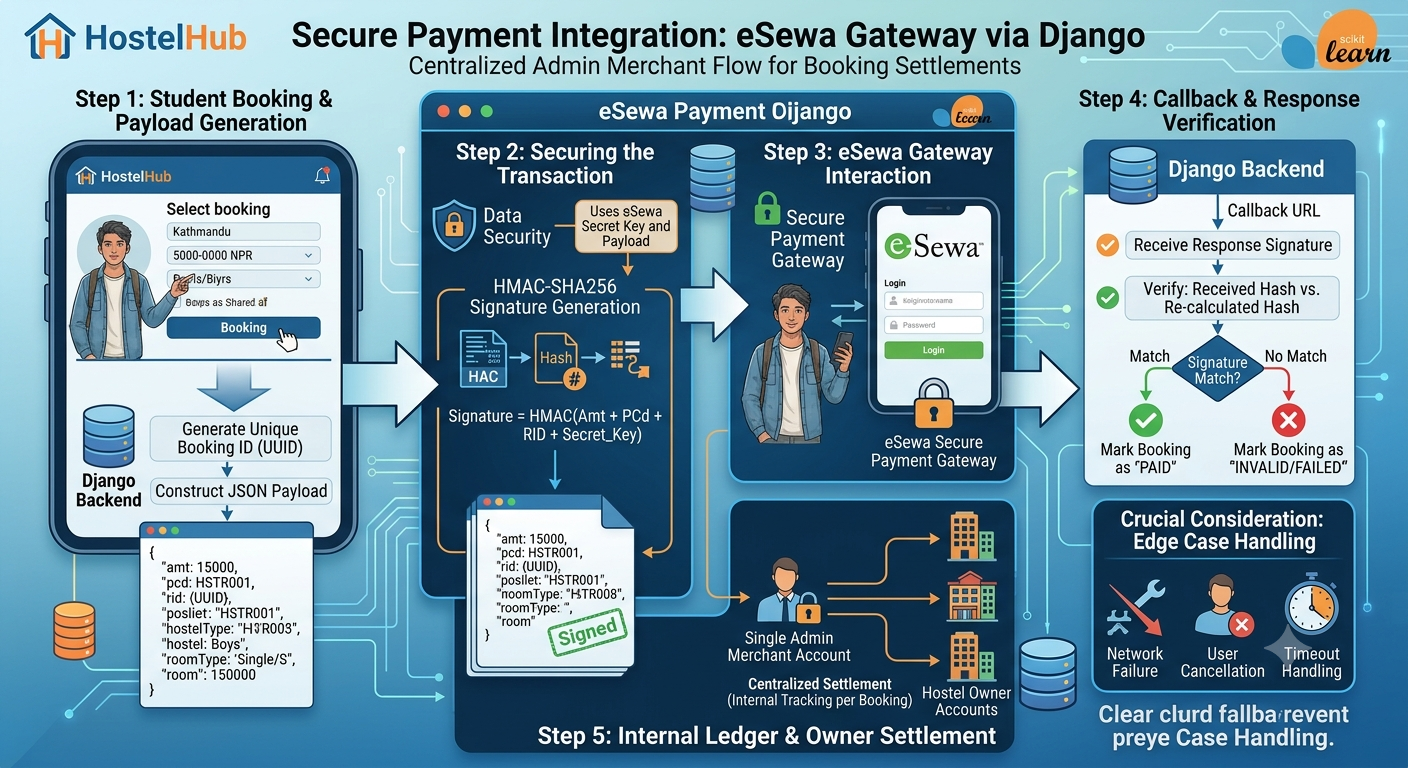 Integrating eSewa Payment Gateway with HMAC-SHA256 in Django